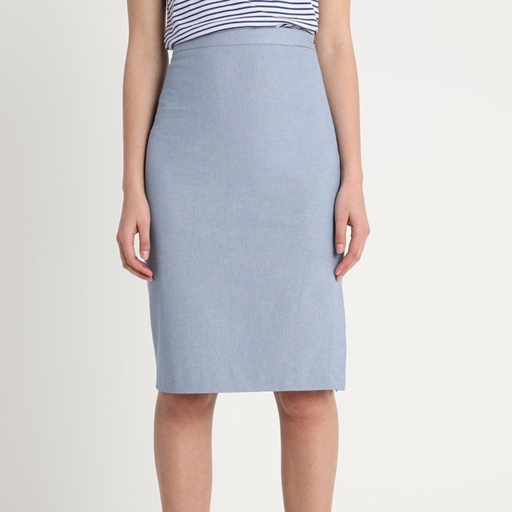 Banana Republic Baby Blue Pencil Skirt Cotton